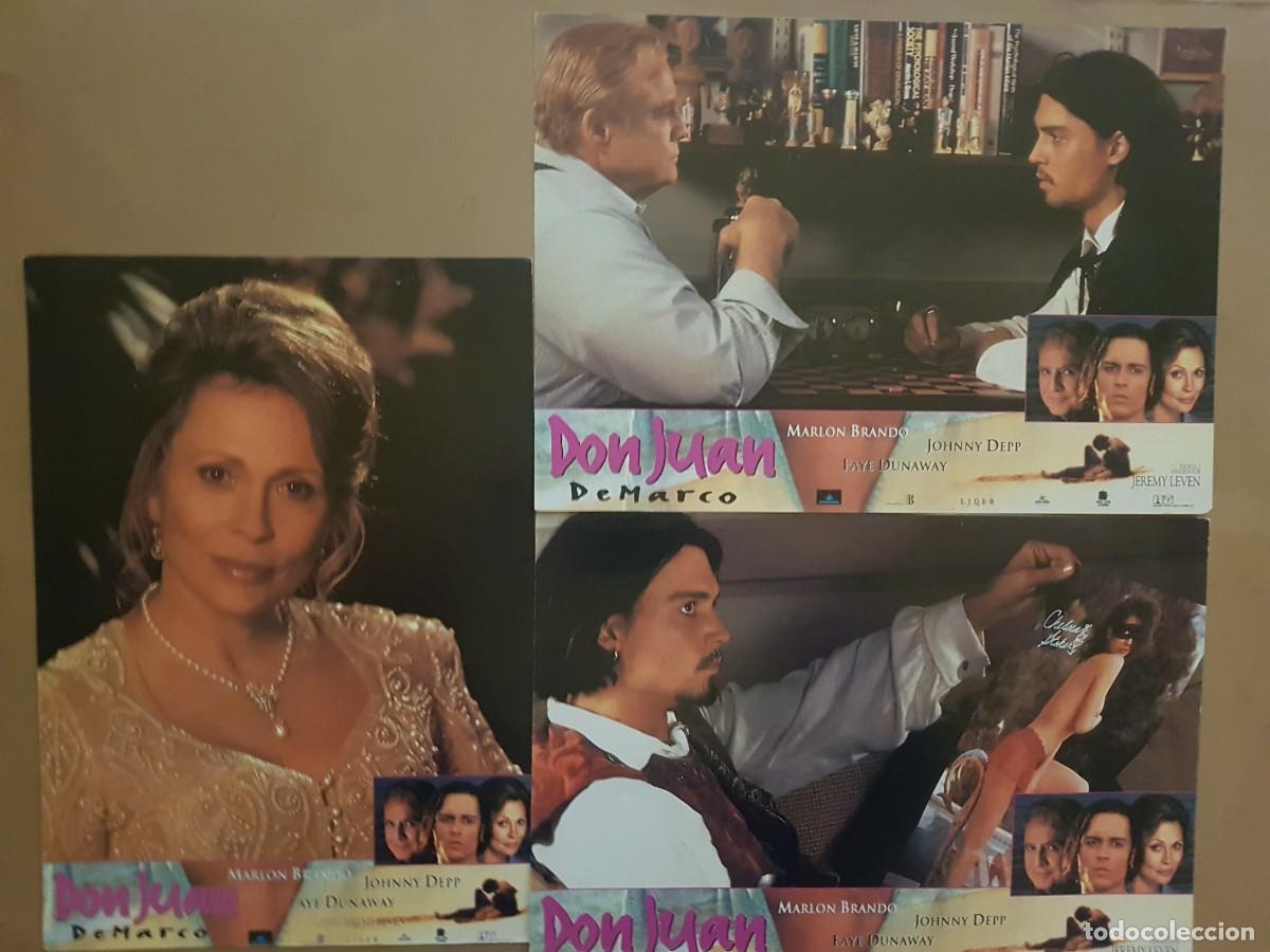 Cine: DON JUAN DE MARCO - 3 FOTOCROMOS 34CMX24CM