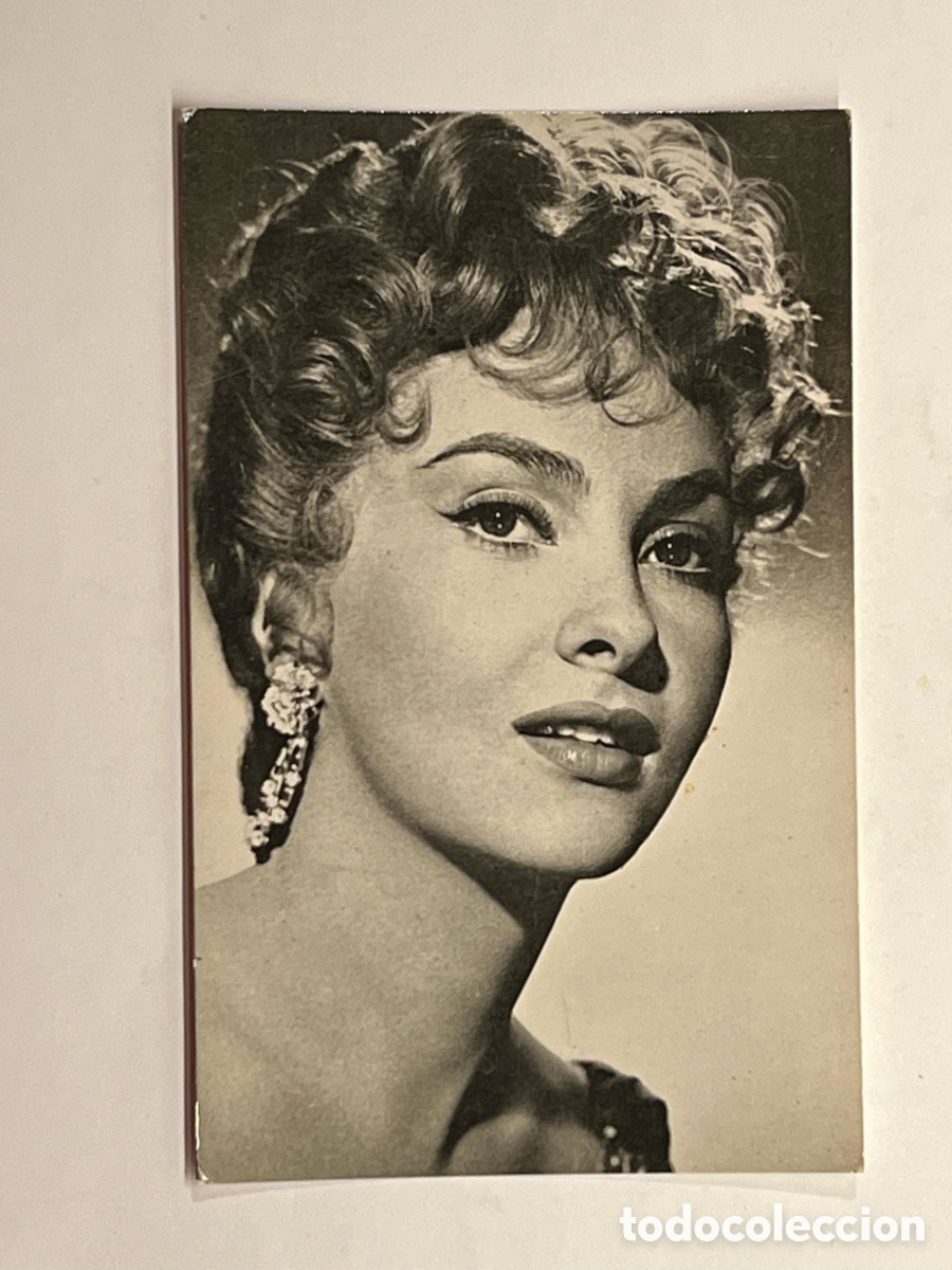 Cine: GINA LOLLOBRIGIDA. Postal Actores y actrices.. Publicidad: Carboplan - Kores (h.1960?) S/C