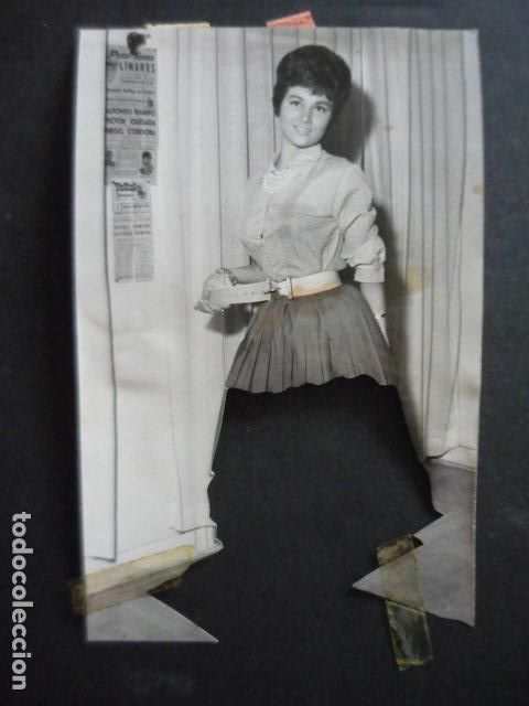 Cine: ISA PAZ ACTRIZ ANTIGUA FOTOGRAFIA RECORTADA PARA MONTAJE 18 X 12 CM