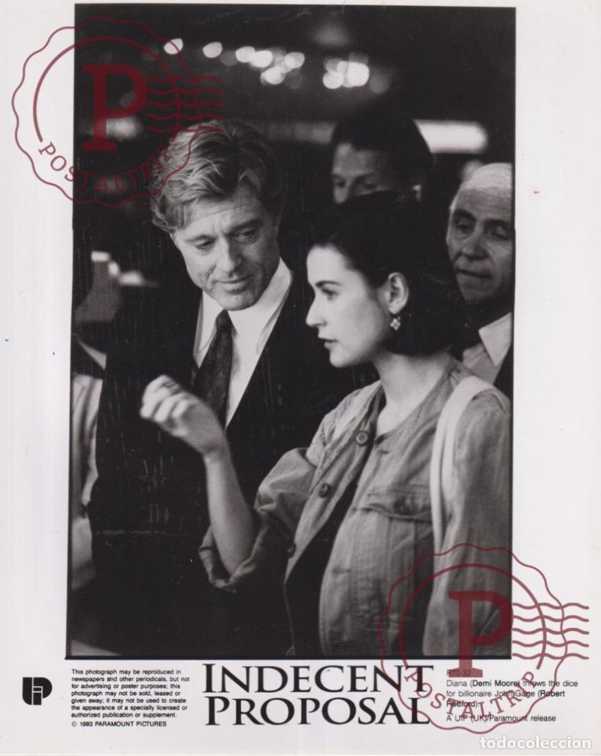 Cinema: Indecent Proposal Demi Moore, Robert Redford. CINE FILMS. ACTOR. ACTRESS +- 25X20CM