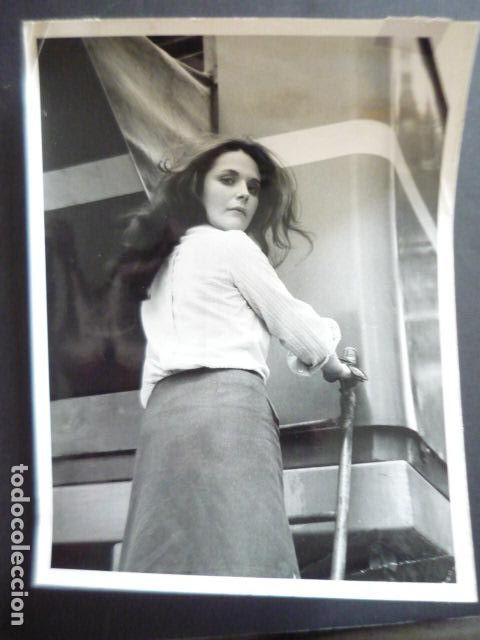 Cine: CRISTINA GALBO ACTRIZ ANTIGUA FOTOGRAFIA ORIGINAL 18 X 24 CM