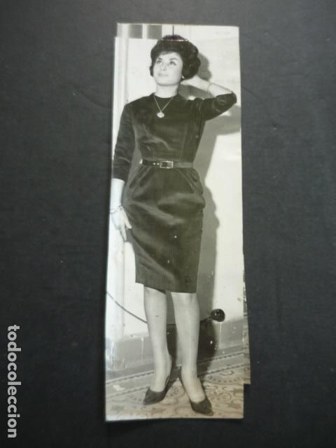 Kino: MARIA LUCENA ACTRIZ ANTIGUA FOTOGRAFIA MONTAJE ORIGINAL 18 X 6 CM