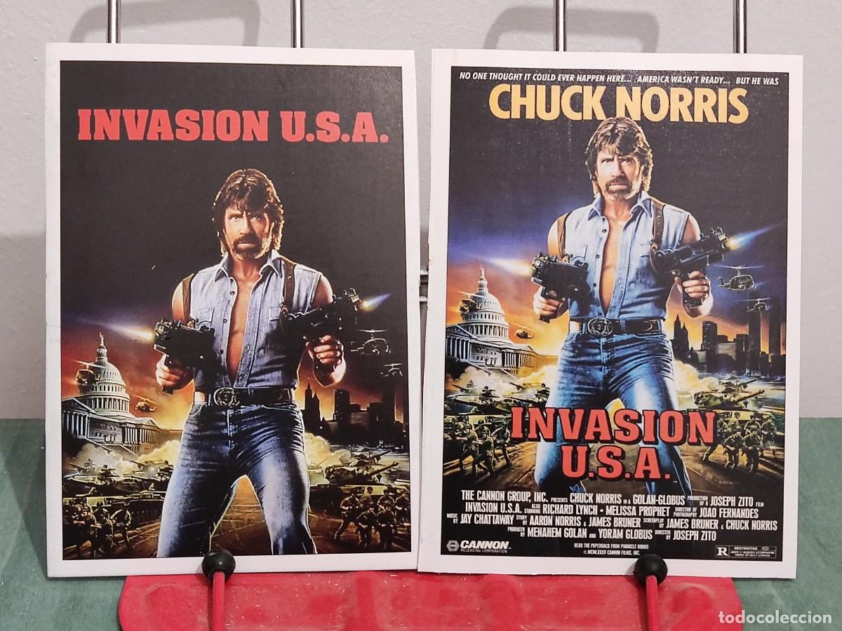 Cine: Invasion USA . 2 Fichas revista Accion cine