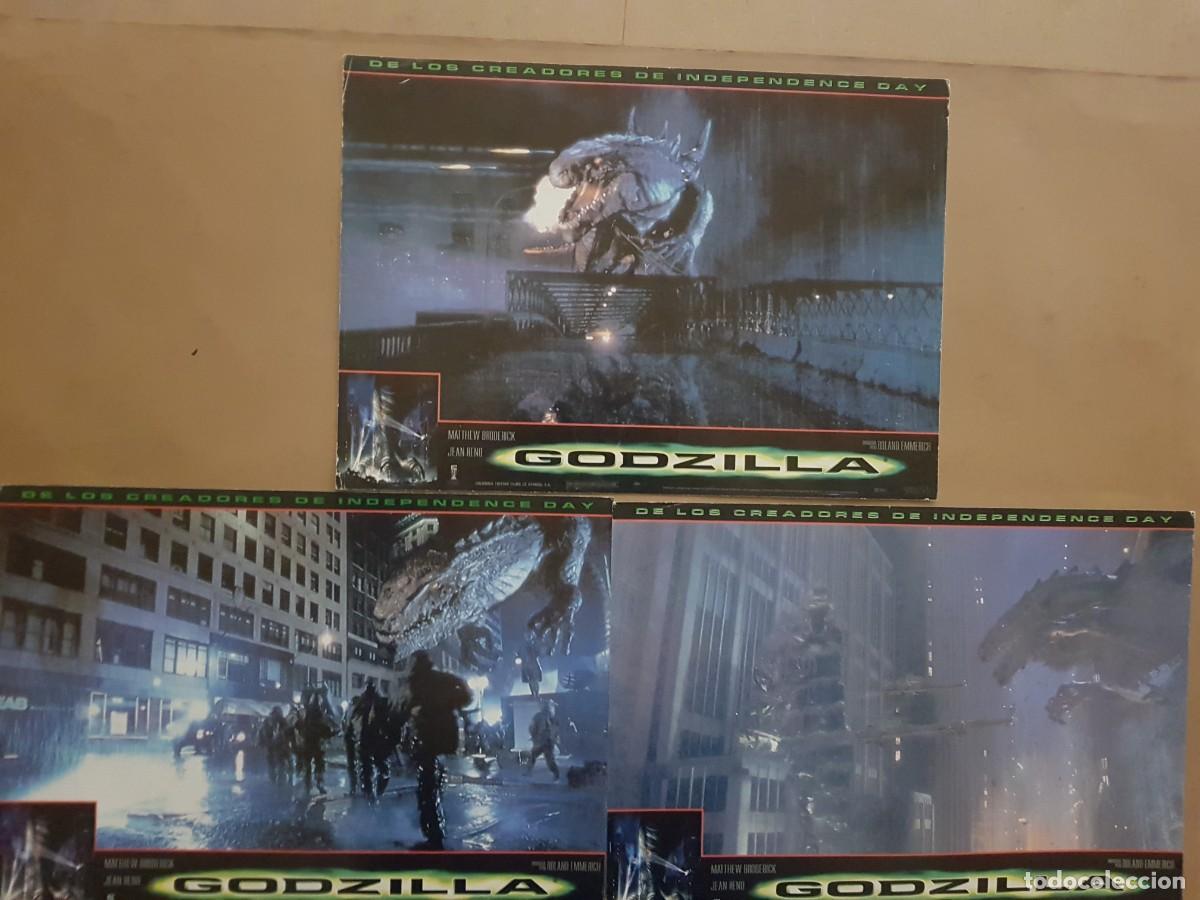 Cine: GODZILLA - 3 FOTOCROMOS 34CMX24CM