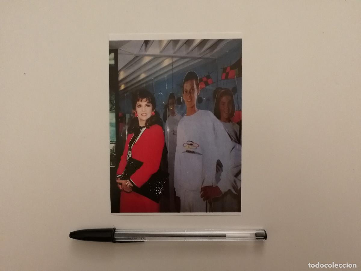 Cine: TARJETA ACARTONADA -10*15- Gina Lollobrigida - OLIMPIADAS BARCELONA 1992