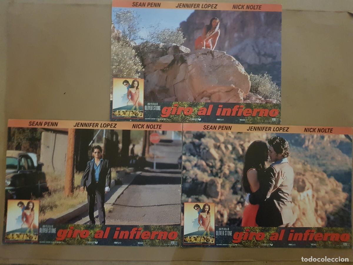 Cinema: GIRO AL INFIERNO - 3 FOTOCROMOS 34CMX24CM