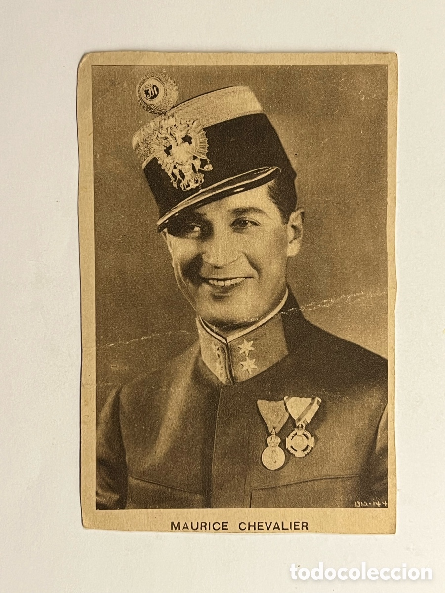Cine: MAURICE CHEVALIER. En el Teniente Seductor.. Foto postal (a.1931) Nominada al Oscar