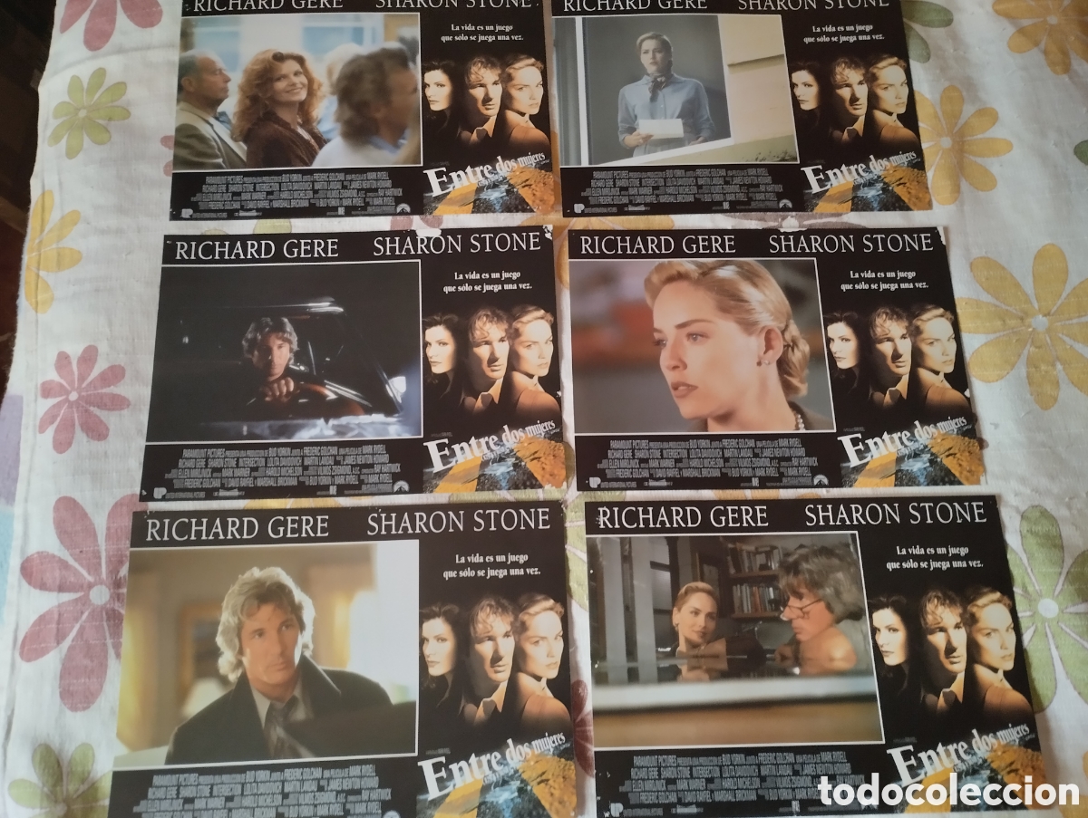 Cinema: 12 FOTOCROMOS - ENTRE DOS MUJERES - SET COMPLETO - RICHARD GERE SHARON STONE