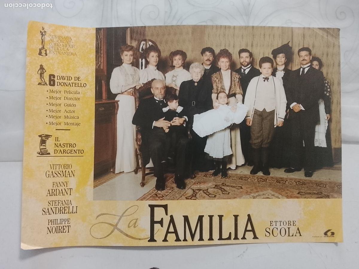 Cine: CINE TEATRO PELICULA CARTEL MEDIANO AFICHE ORIGINAL FOTOCROMO ACTRIZ ACTOR - LA FAMILIA ETTORE SCOLA