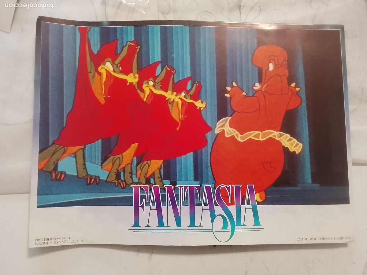 Cine: CINE TEATRO PELICULA CARTEL MEDIANO AFICHE ORIGINAL FOTOCROMO ACTRIZ ACTOR - FANTASIA