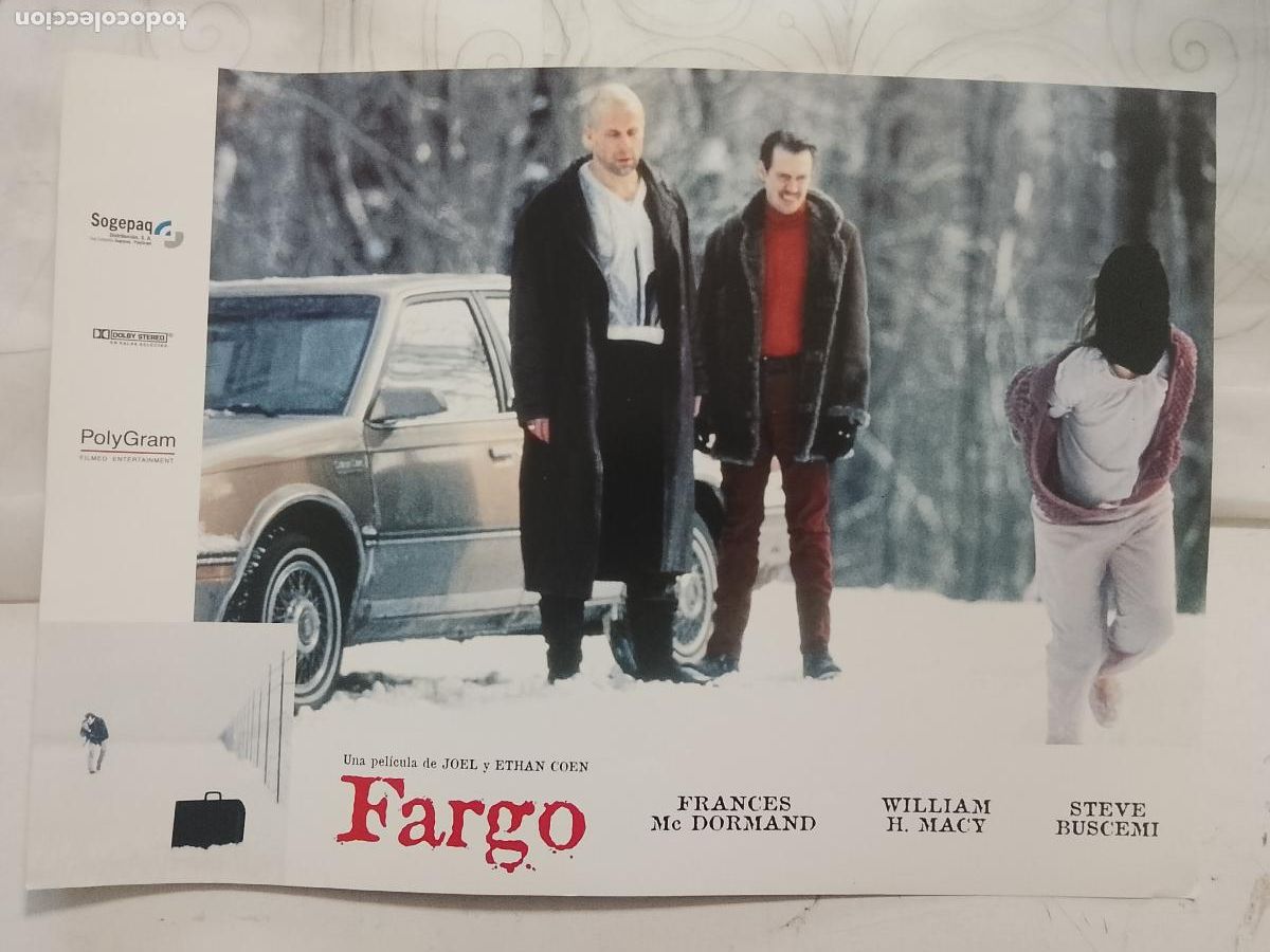 Cine: CINE TEATRO PELICULA CARTEL MEDIANO AFICHE ORIGINAL FOTOCROMO ACTRIZ ACTOR - FARGO
