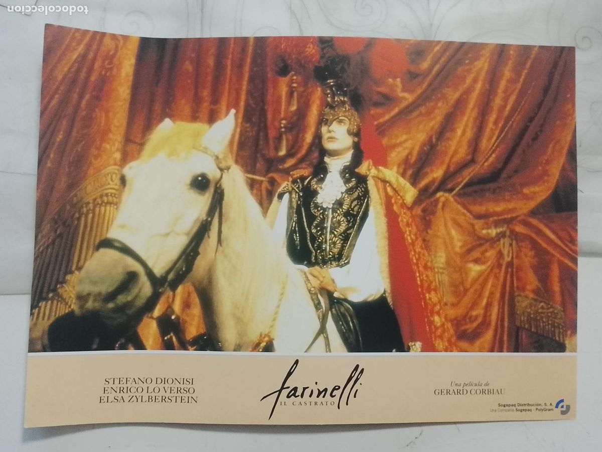 Cine: CINE TEATRO PELICULA CARTEL MEDIANO AFICHE ORIGINAL FOTOCROMO ACTRIZ ACTOR - FARINELLI