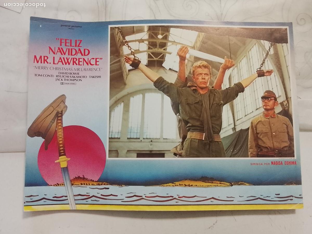 Cine: CINE TEATRO PELICULA CARTEL MEDIANO AFICHE ORIGINAL FOTOCROMO ACTRIZ FELIZ NAVIDAD MR. LAWRENCE