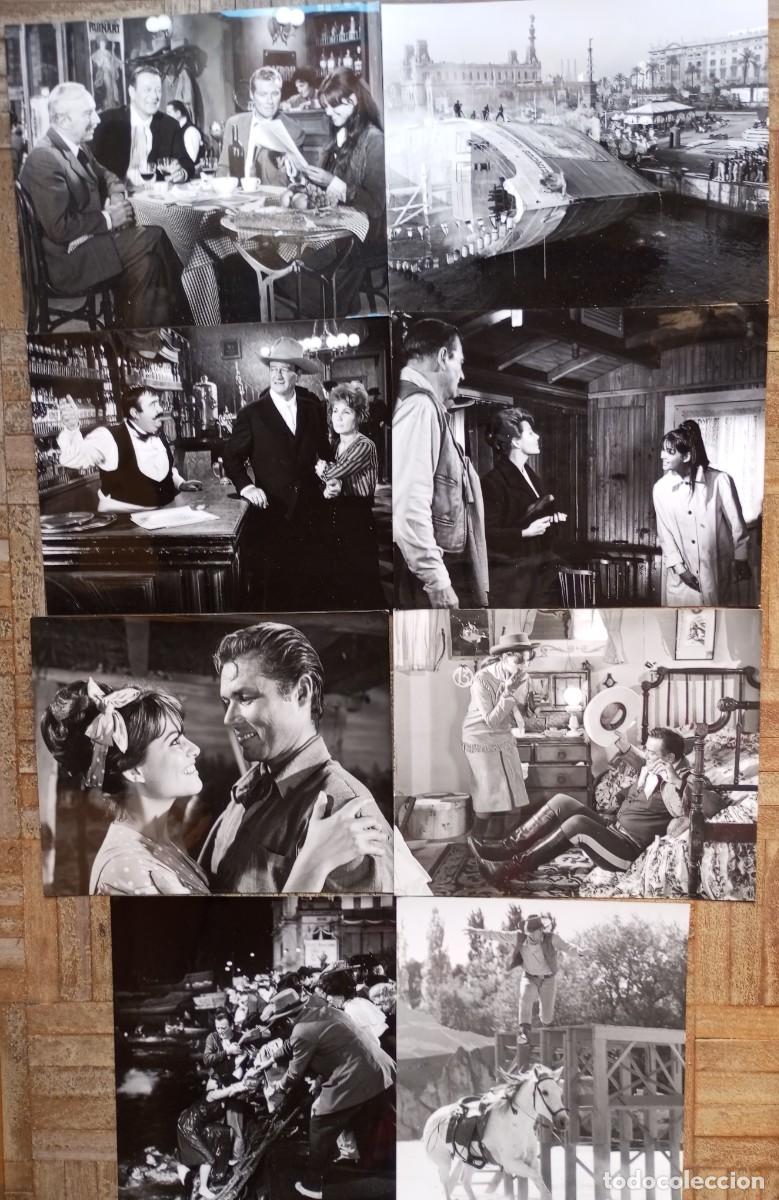 Cine: EL FABULOSO MUNDO DEL CIRCO. 8 FOTOS 20X25. JOHN WAYNE, RITA HAYWORTH, CLAUDIA CARDINALE