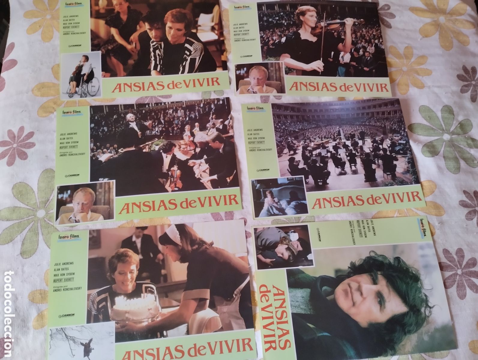 Cine: 12 FOTOCROMOS - ANSIAS DE VIVIR - SET COMPLETO