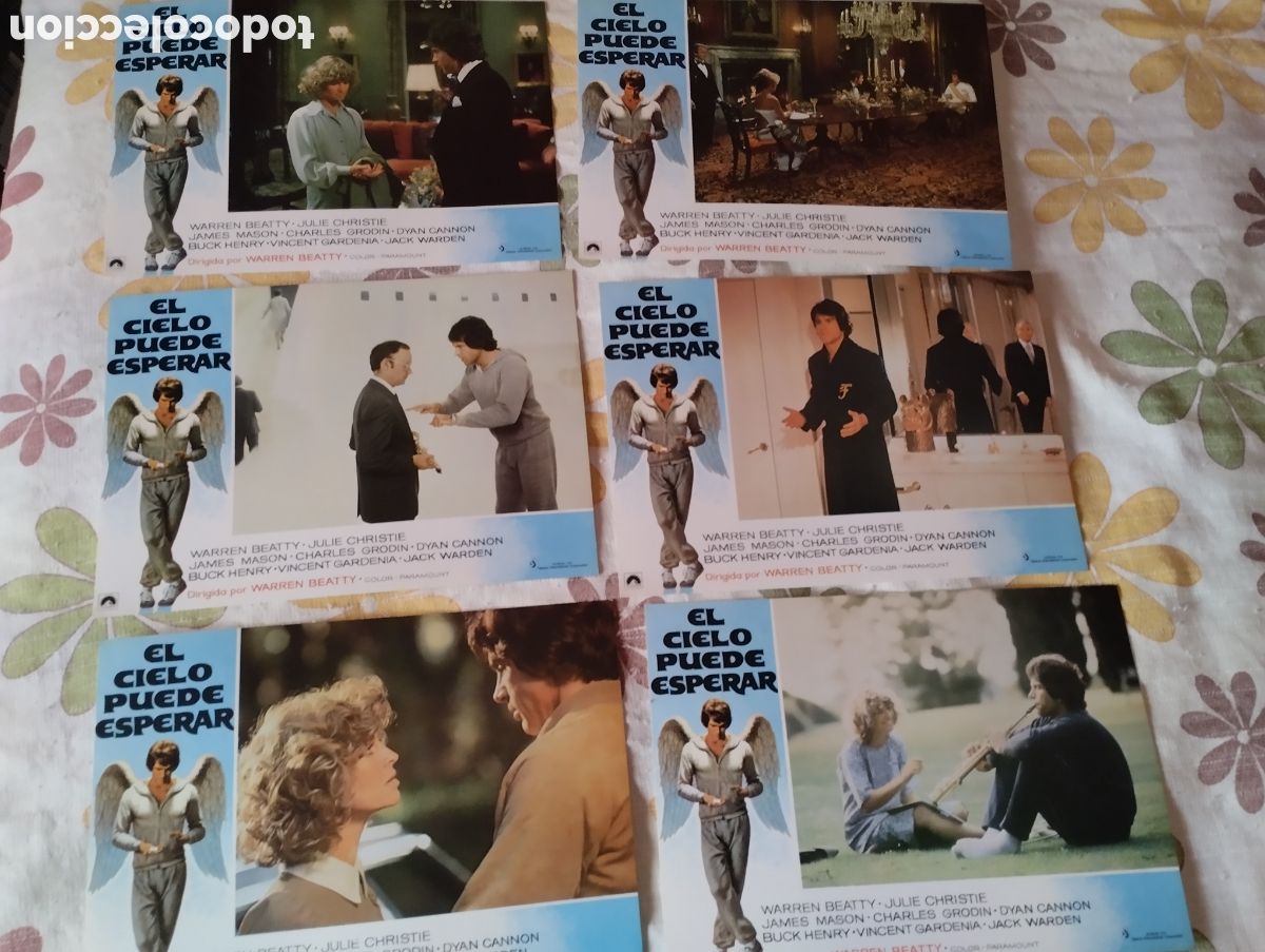 Cine: 12 FOTOCROMOS - EL CIELO PUEDE ESPERAR - SET COMPLETO
