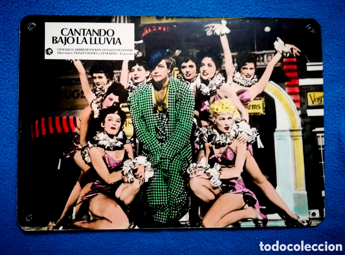 Cine: CANTANT O BAJO LA LLUVIA - FOTOCROMO DE CARTON