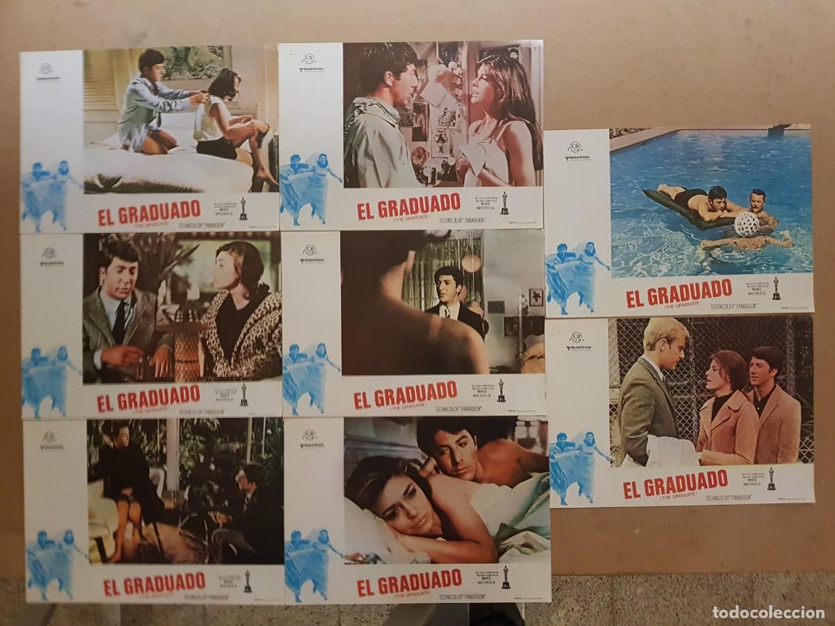Cine: EL GRADUADO - 8 FOTOCROMOS 34CMX24CM