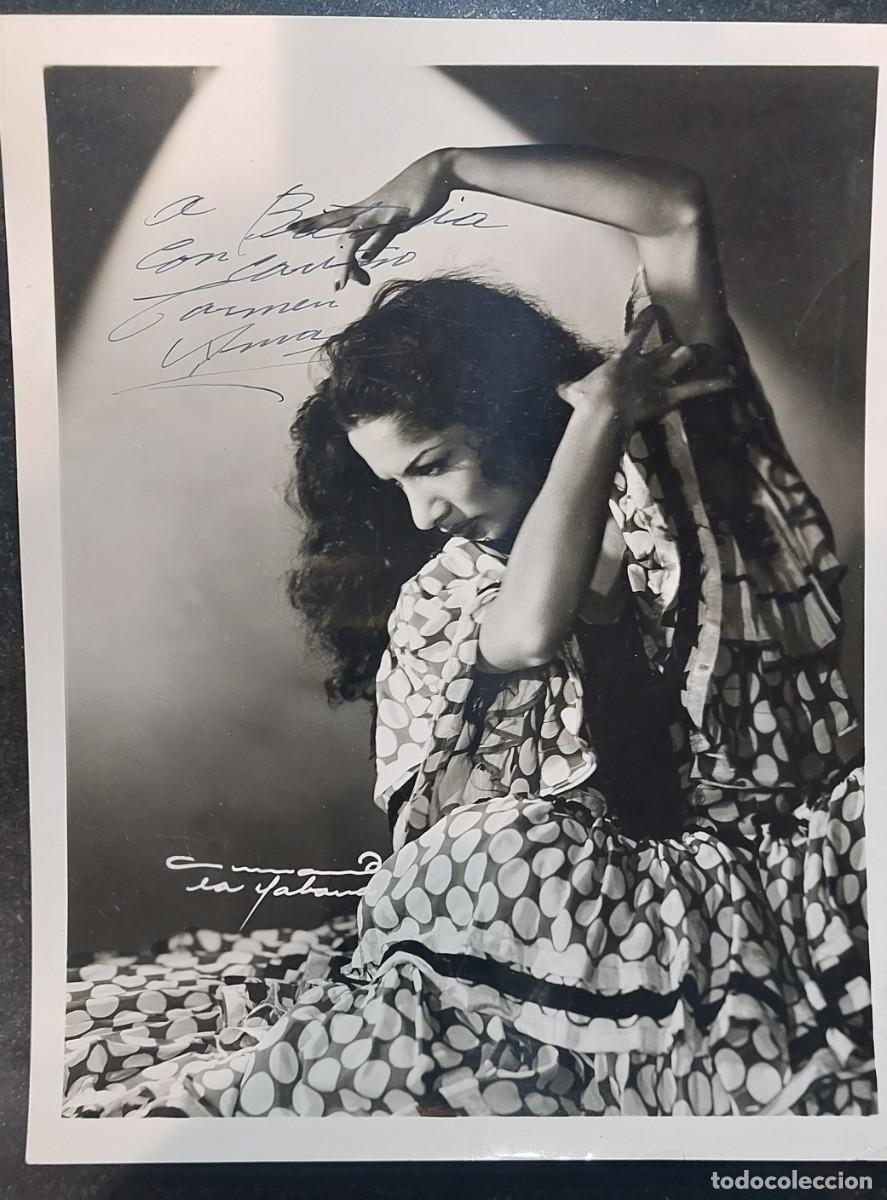 Cine: FOTO AUTOGRAFIADA CARMEN AMAYA. LA TARANTA &rdquo;