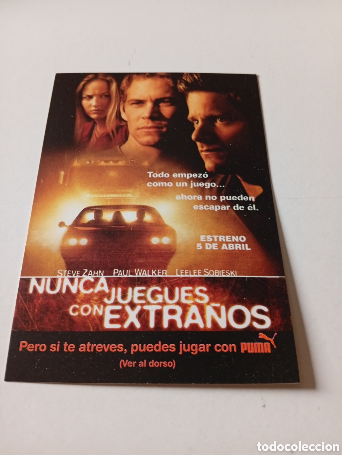 Cine: Postal Cine nunca juegues con extra&ntilde;os