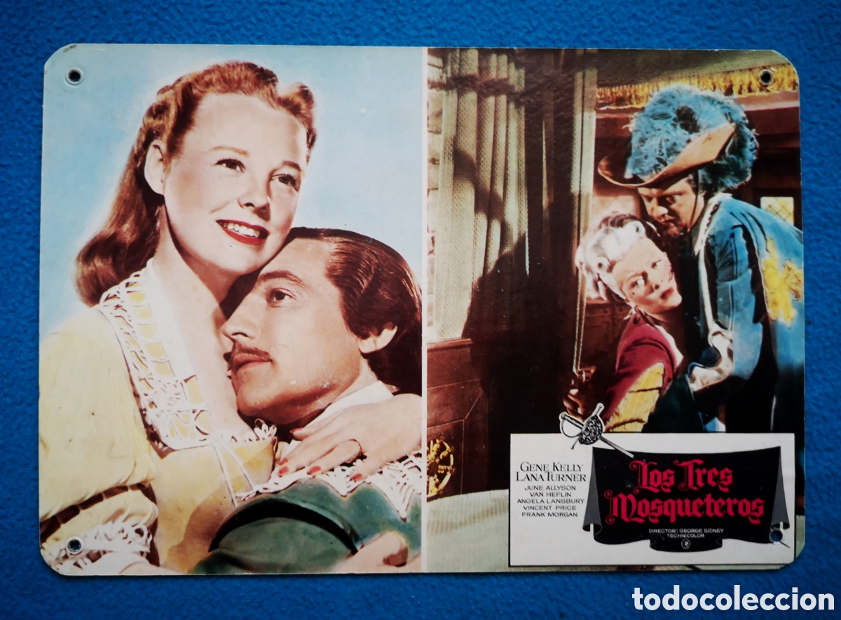 Cine: LOS TRES MOSQUETEROS - FOTOCROMO DE CARTON