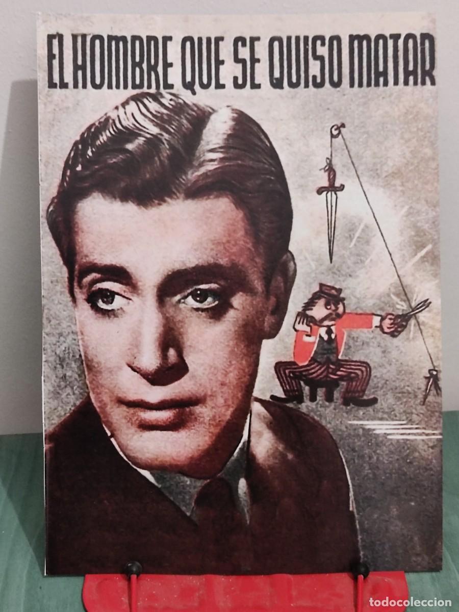 Cine: El hombre que se quiso matar . Ficha A4 revista Accion cine