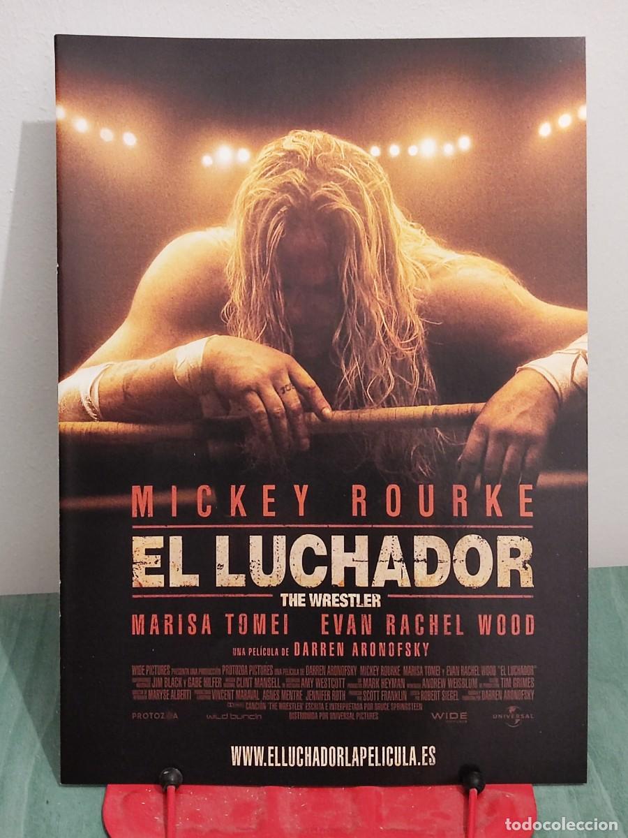 Cine: El luchador (2008) . Ficha A4 revista Accion cine