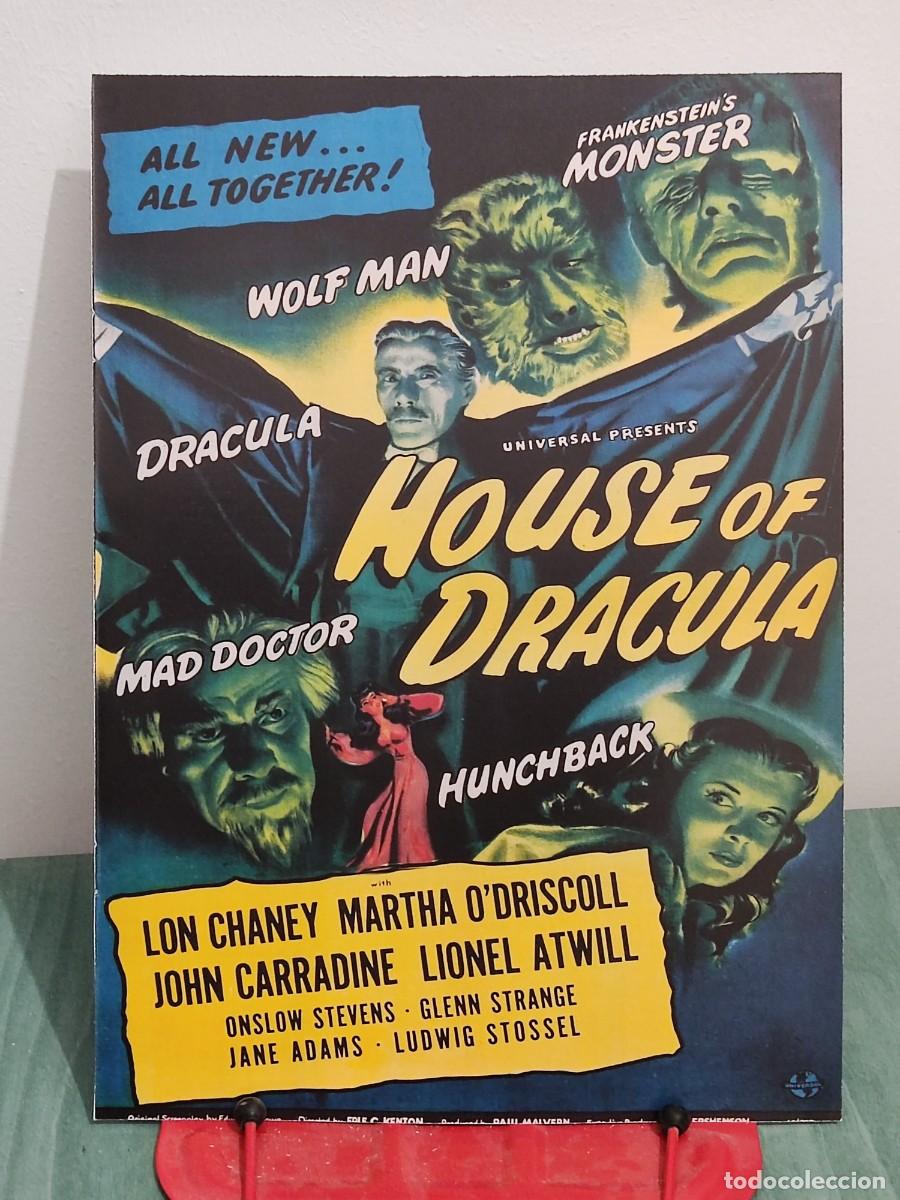 Cine: La mansion de dracula . Ficha A4 revista Accion cine