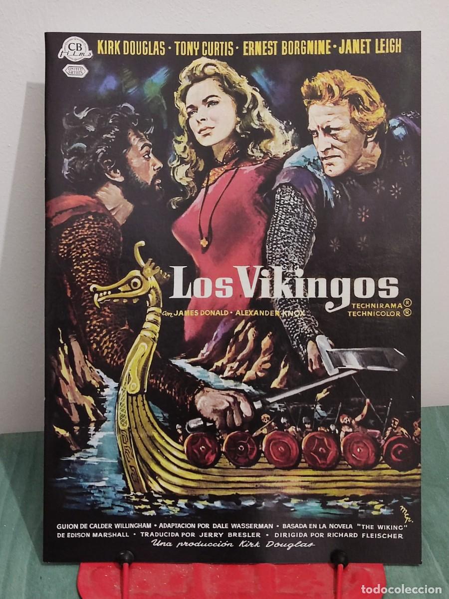 Cine: Los vikingos . Ficha A4 revista Accion cine