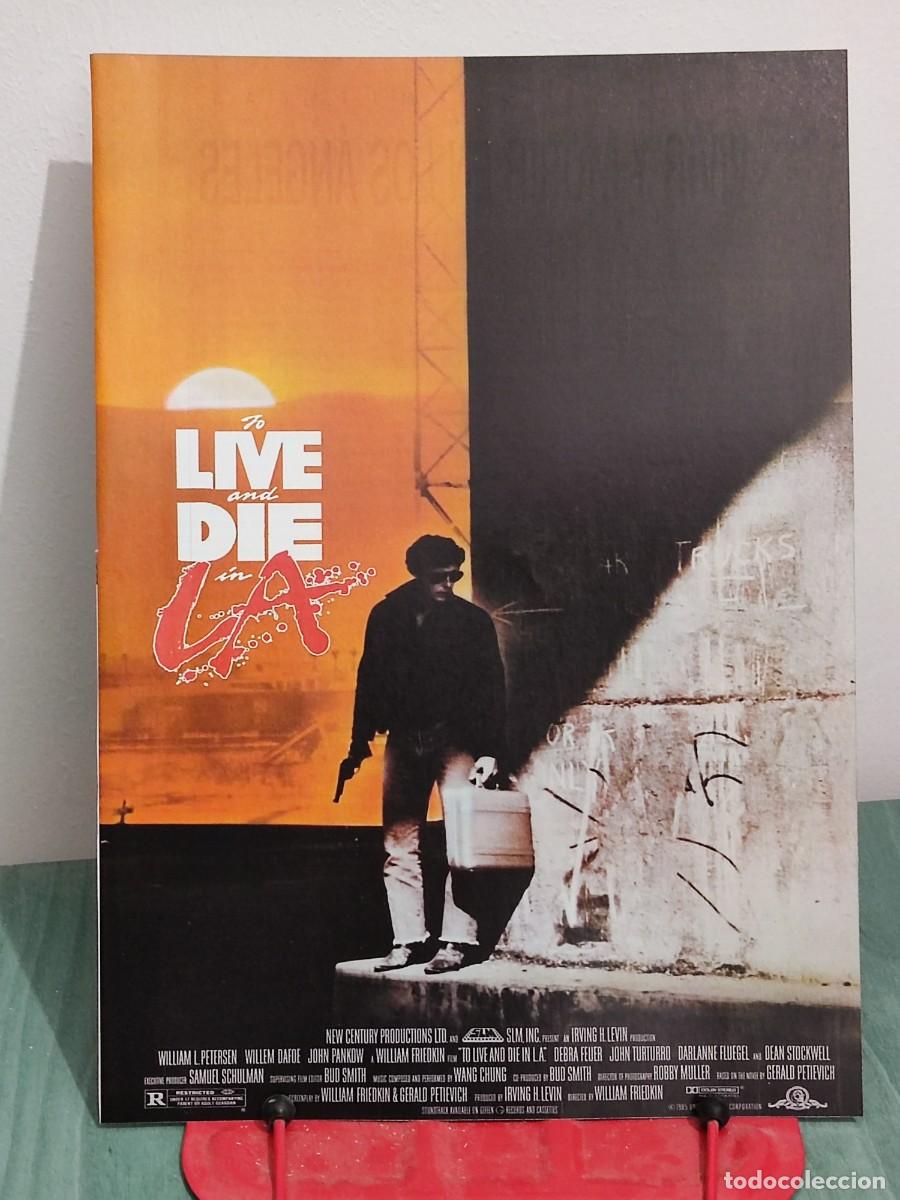 Cine: Vivir y morir en Los Angeles . Ficha A4 revista Accion cine