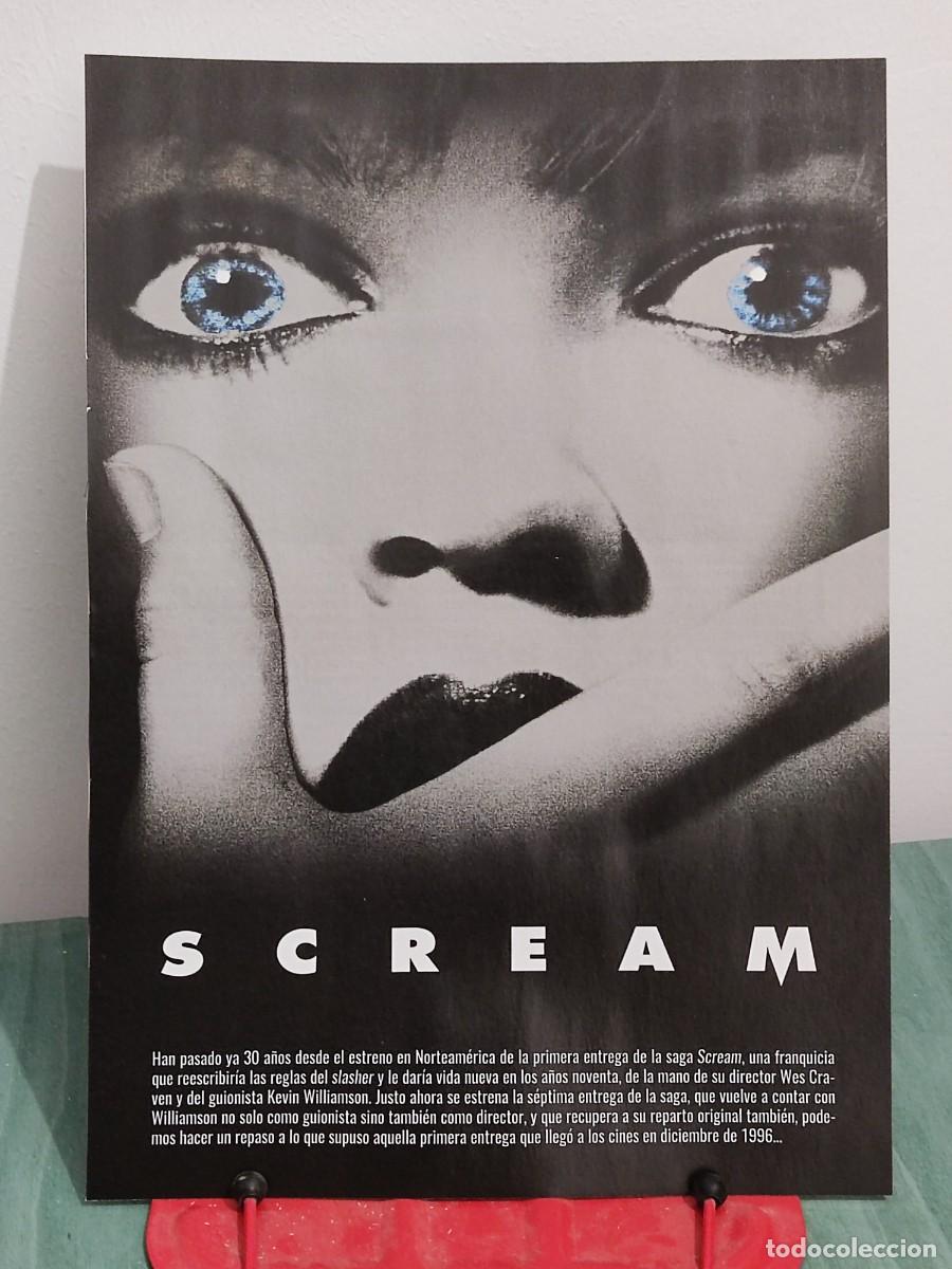 Cine: Scream . Reportaje 4 paginas revista Accion cine