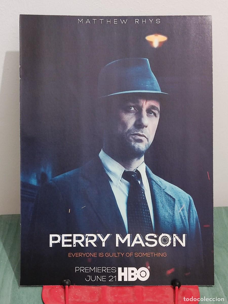 Cine: Perry mason . Ficha A4 revista Accion cine