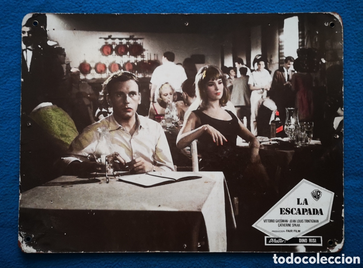 Cine: LA ESCAPADA - FOTOCROMO DE CARTON