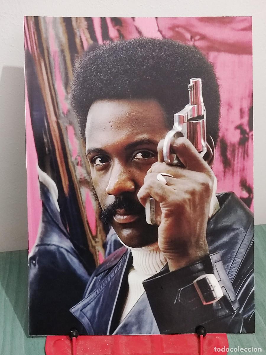 Cine: Richard Roundtree . Ficha A4 revista Accion cine