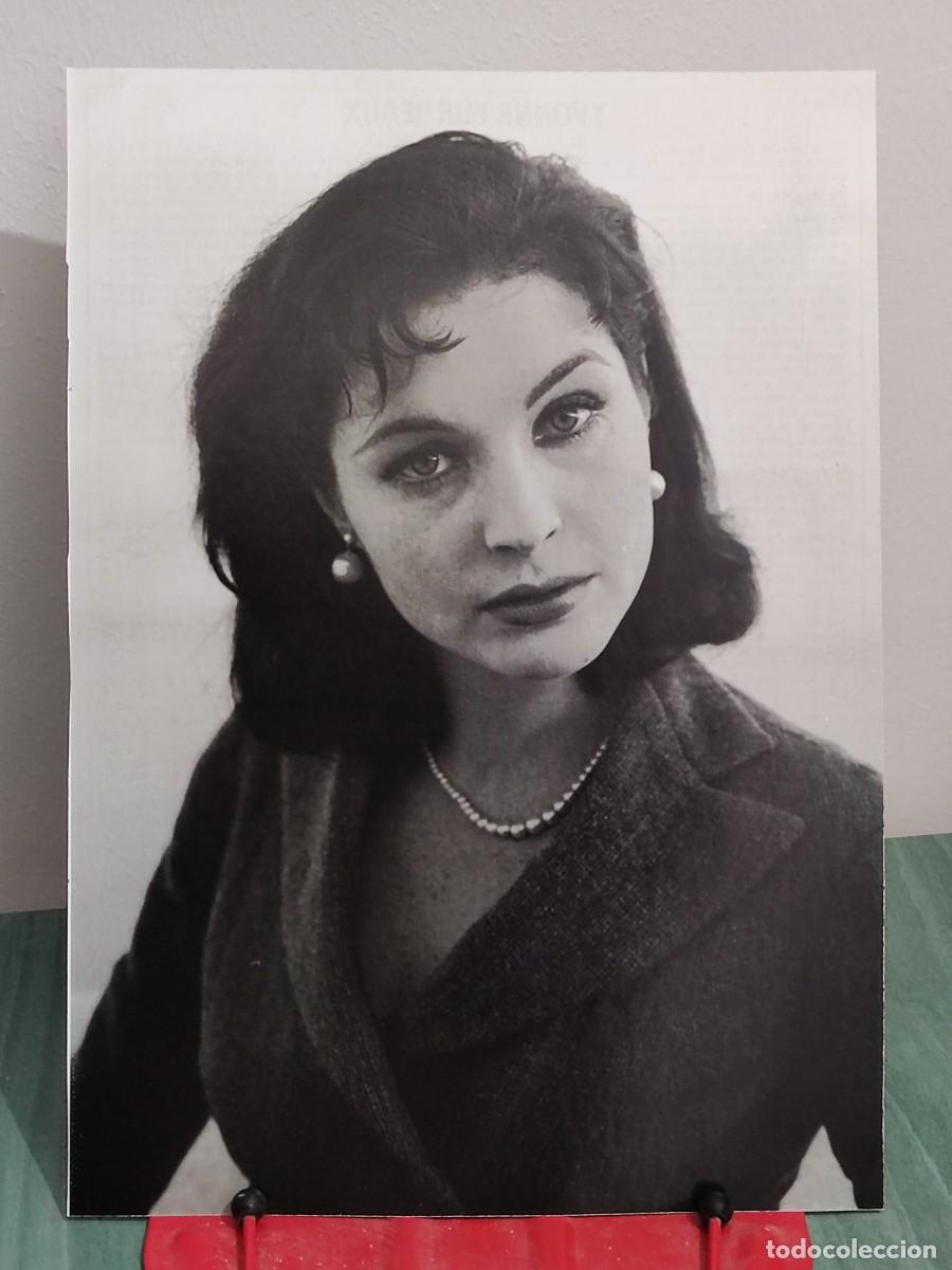 Cine: Yvonne Furneaux . Ficha A4 revista Accion cine