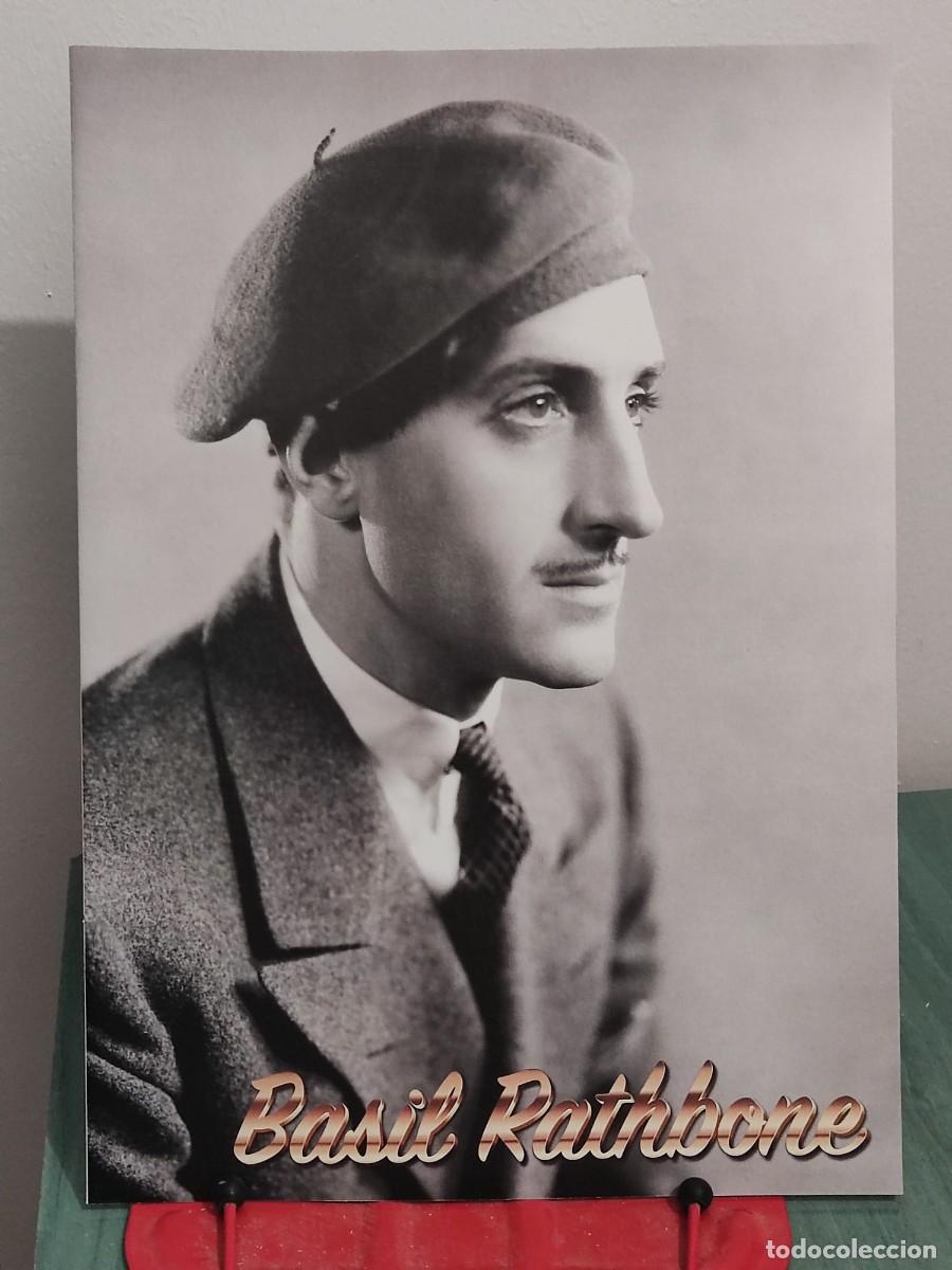 Cine: Basil Rathbone . Reportaje 8 paginas revista Accion cine