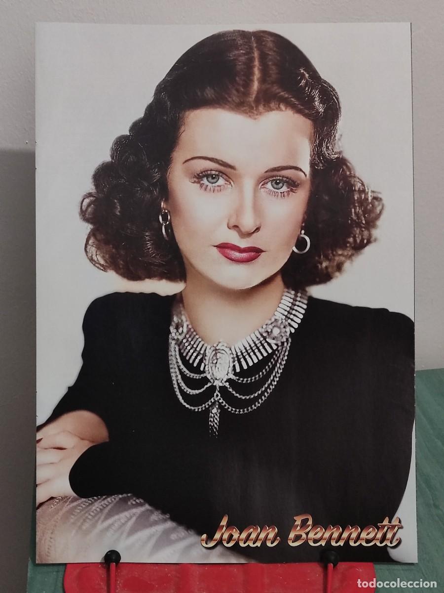 Cine: Joan Bennett . Reportaje 8 paginas revista Accion cine