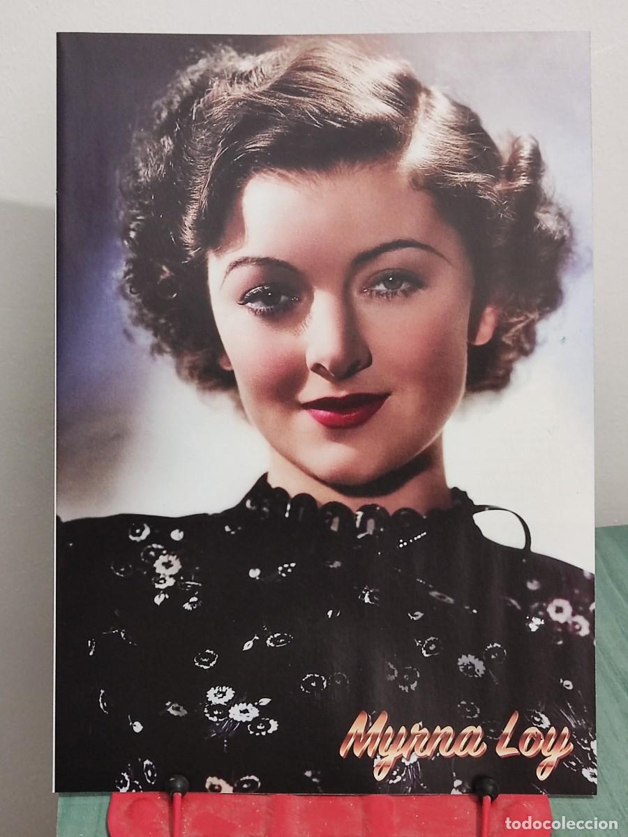 Cine: Myrna Loy . Reportaje 8 paginas revista Accion cine