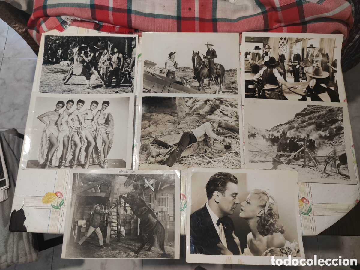 Cine: Lote 8 Fotos - Original de distribuidora - Western - Oeste - A&ntilde;os 50