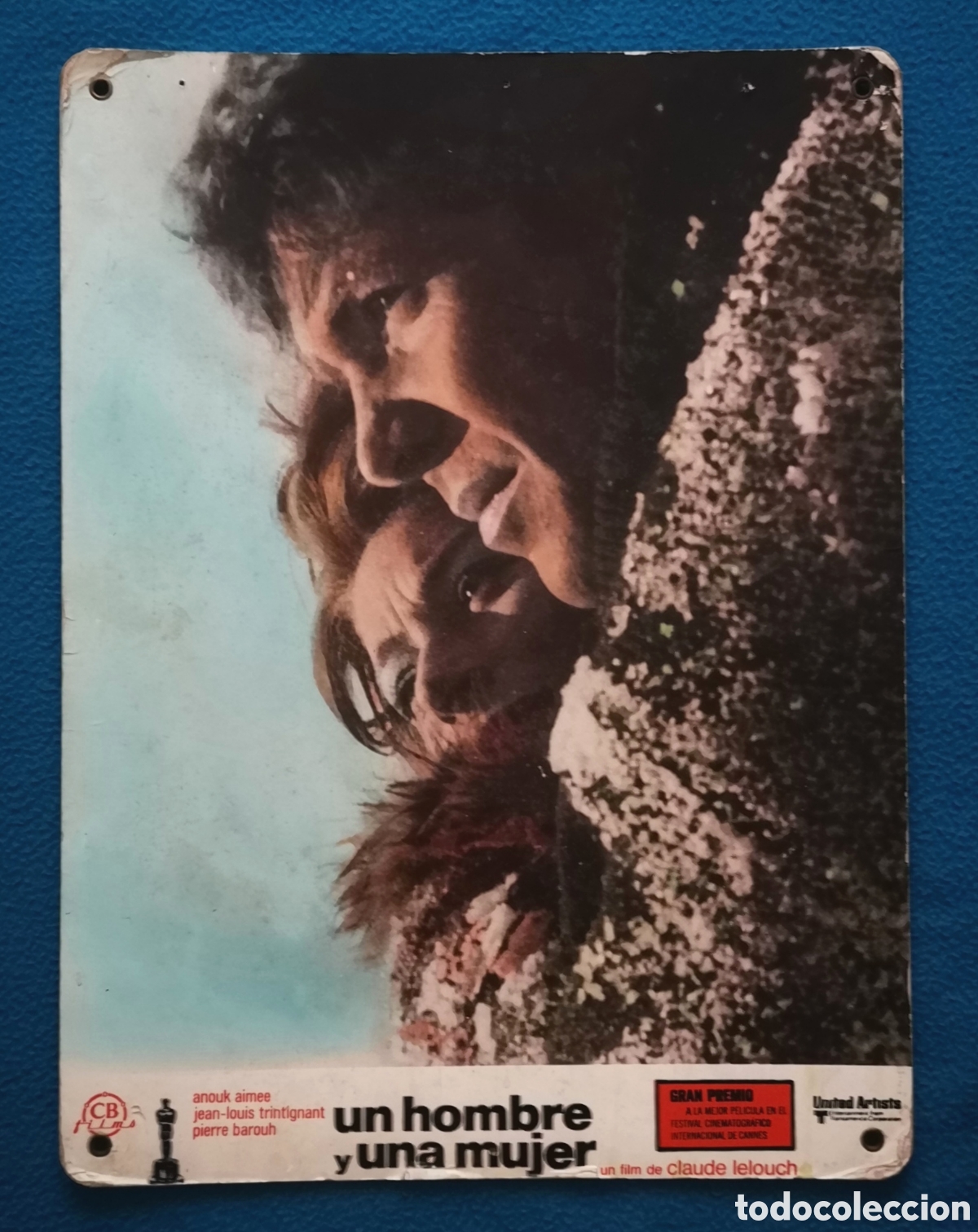 Cine: UN HOMBRE Y UNA MUJER - FOTOCROMO DE CARTON