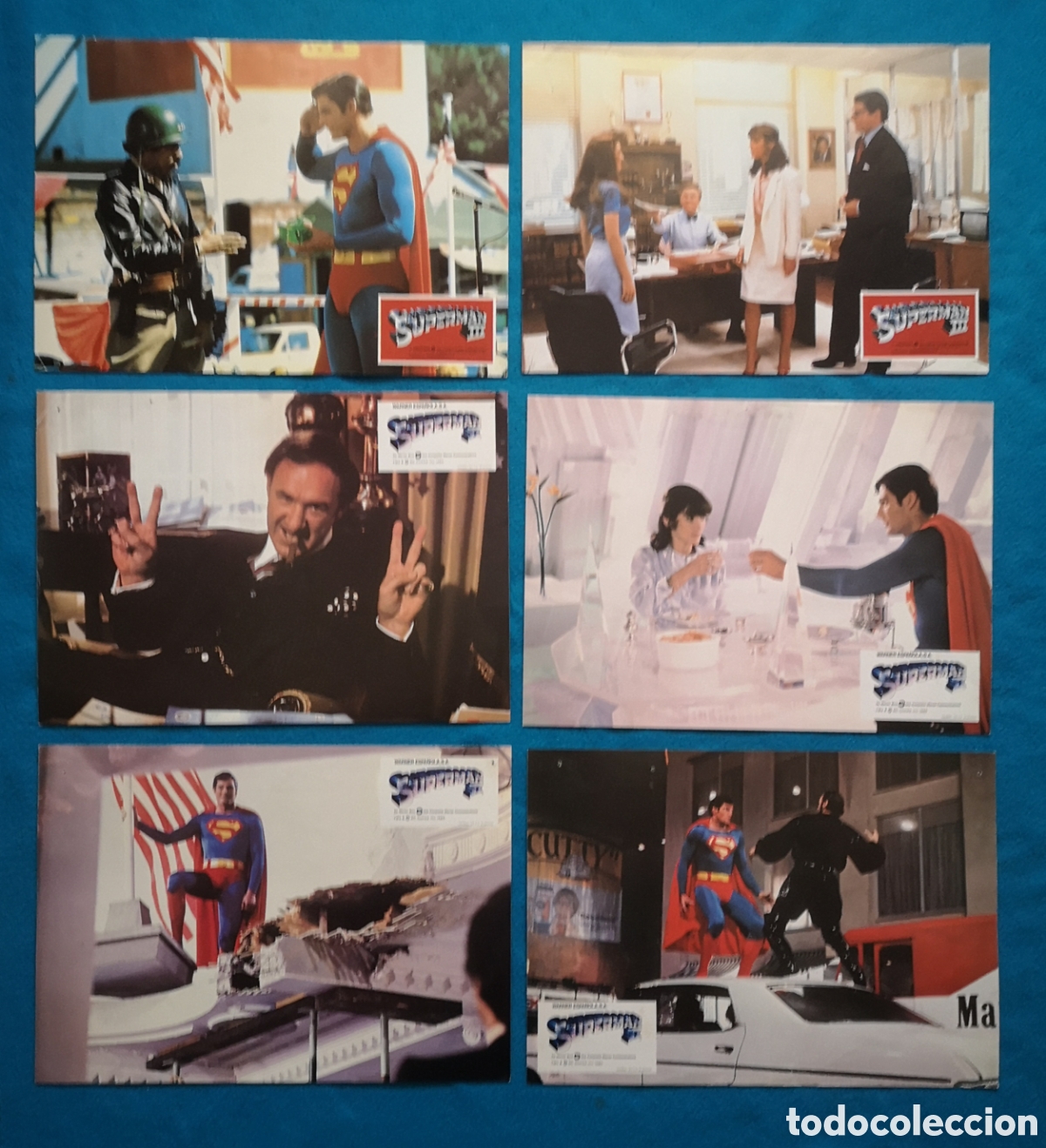 Cine: SUPERMAN II - 12 FOTOCROMOS JUEGO COMPLETO