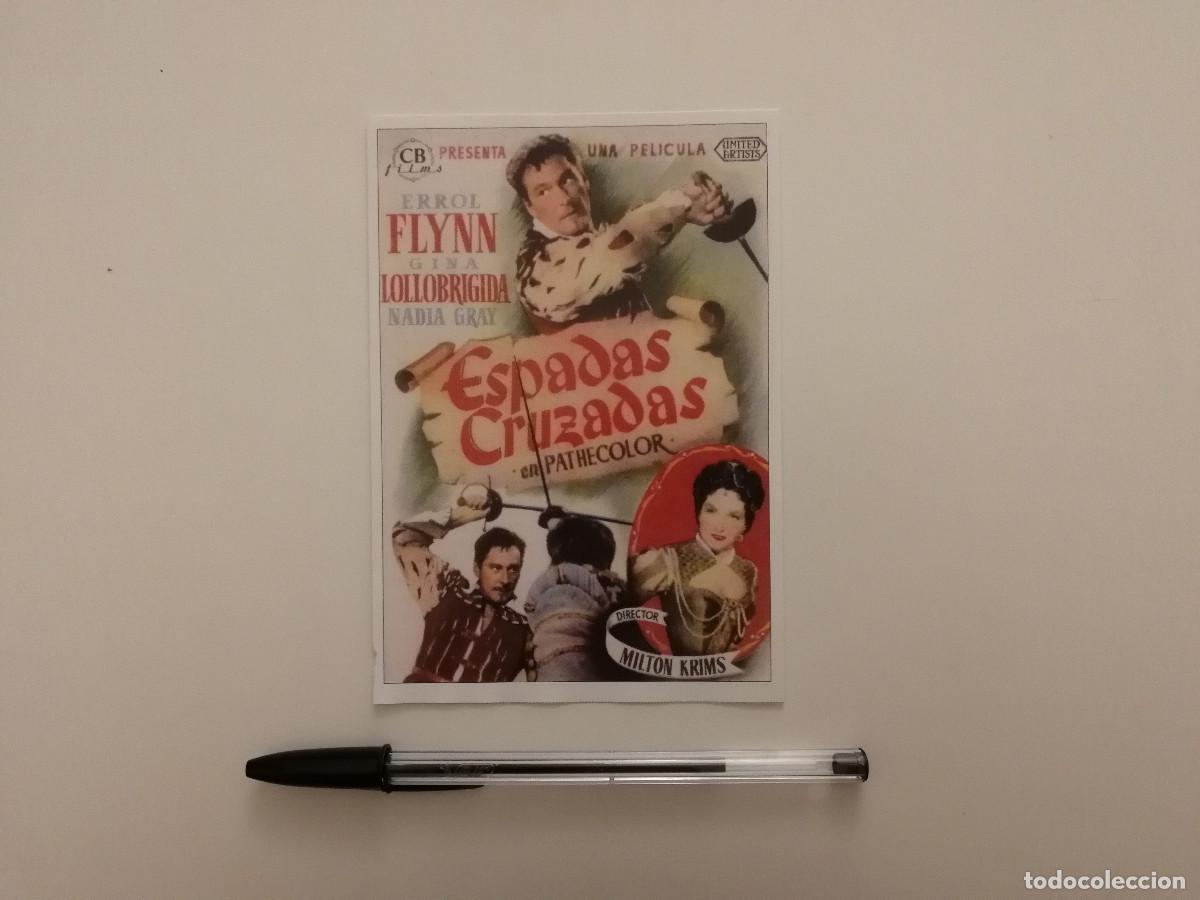Cine: FICHA COLECCIONABLE -10*15- ESPADAS CRUZADAS - ERROL FLYNN