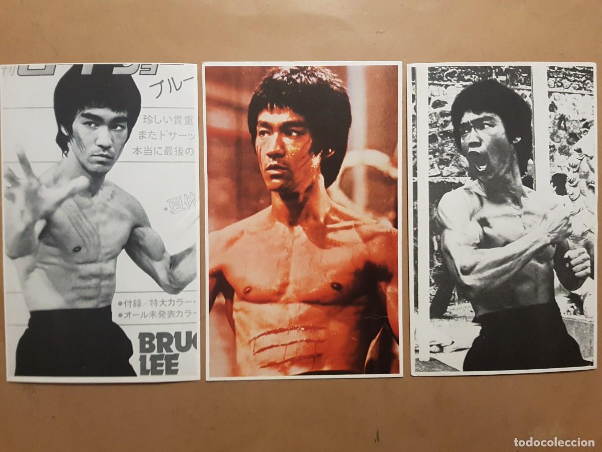 Cine: LOTE: 3 FOTOS BRUCE LEE (PEQUE&Ntilde;AS) CADA UNA 11,5CMX8,5CM