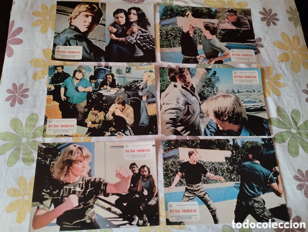 Cine: 12 FOTOCROMOS - PU&Ntilde;O MORTAL - SET COMPLETO