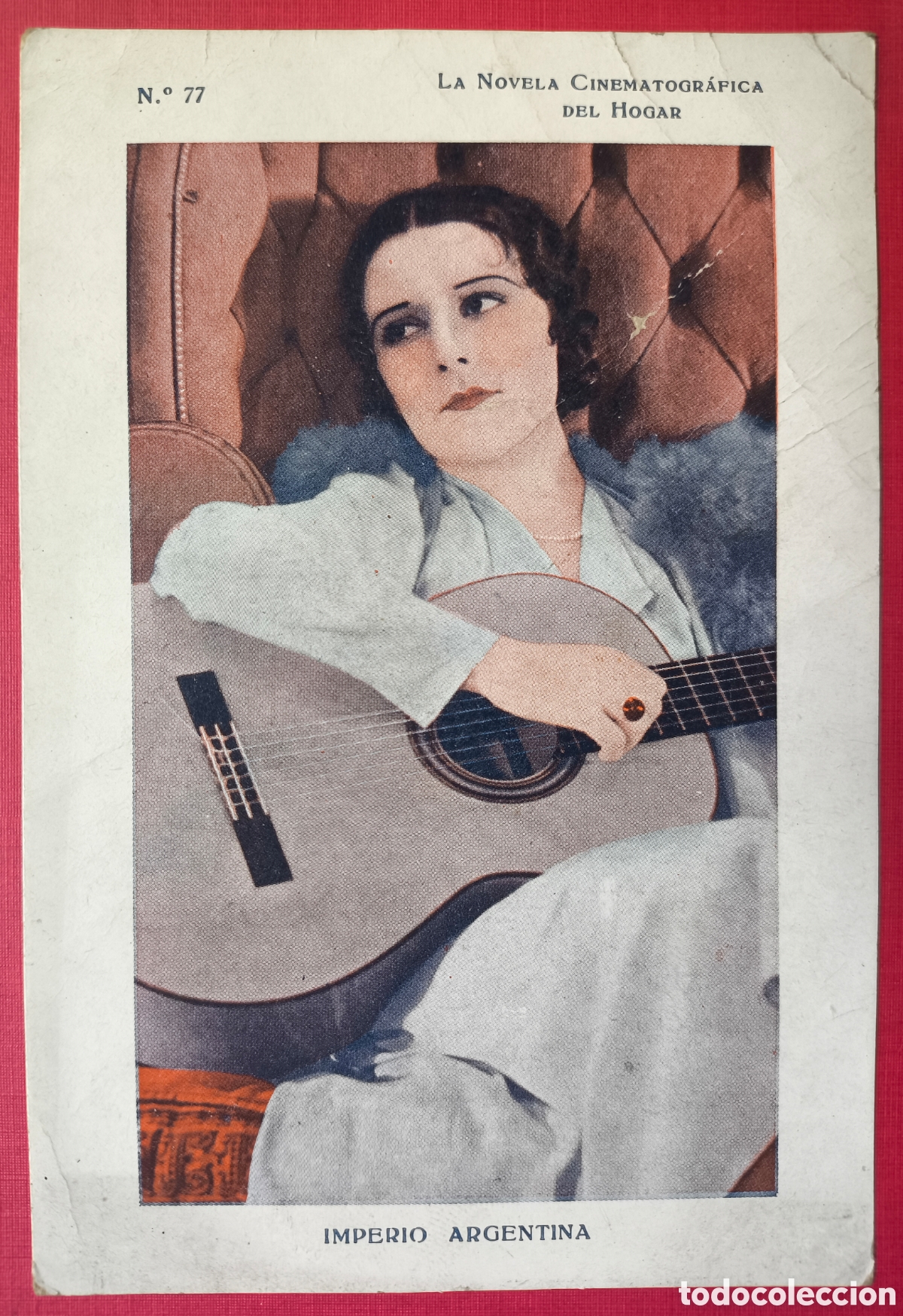 Cine: IMPERIO ARGENTINA ARTISTA CINE TARJETA C. 1920