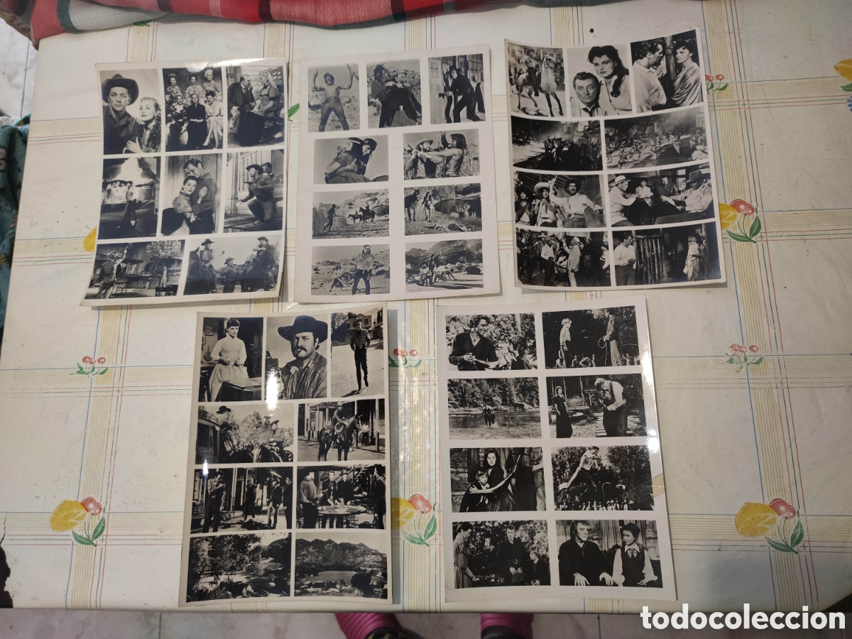 Cine: Lote 5 Fotos - Original de distribuidora - Western - Oeste - A&ntilde;os 50
