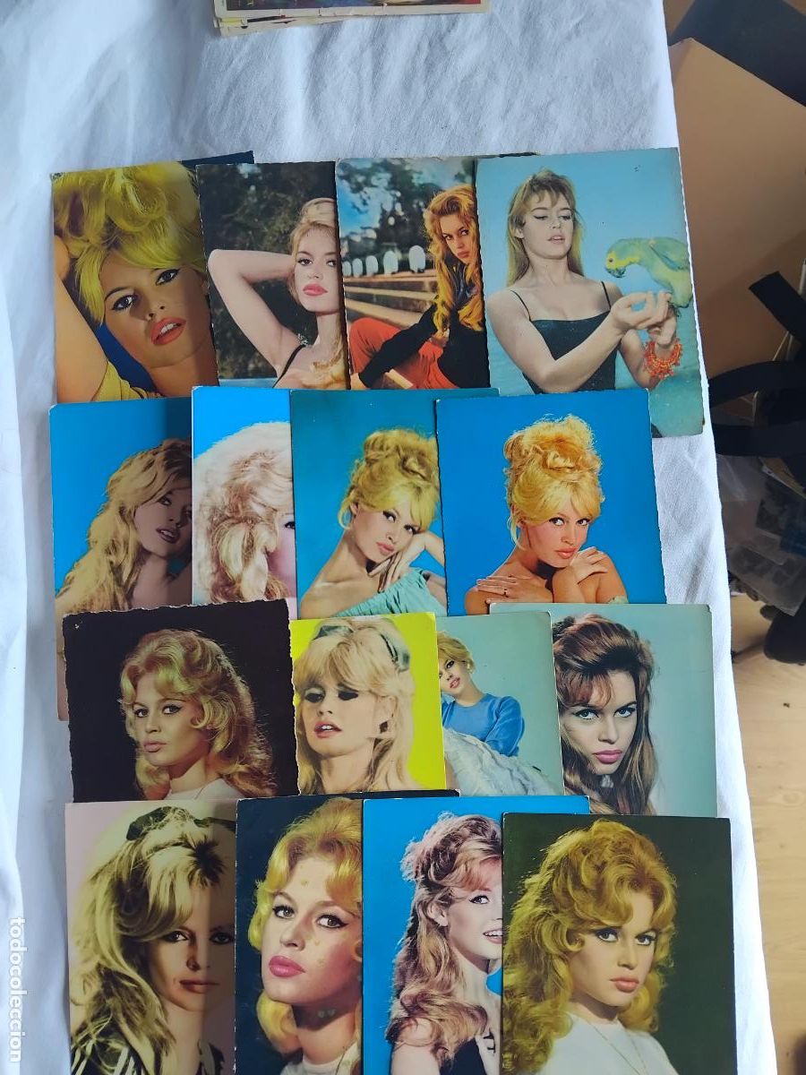 Cine: BRIGITTE BARDOT. 16 FOTOS - POSTALES.