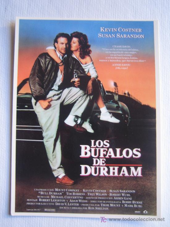 Cine: Los bufalos de Durham - postal original - lauren films - kevin costner