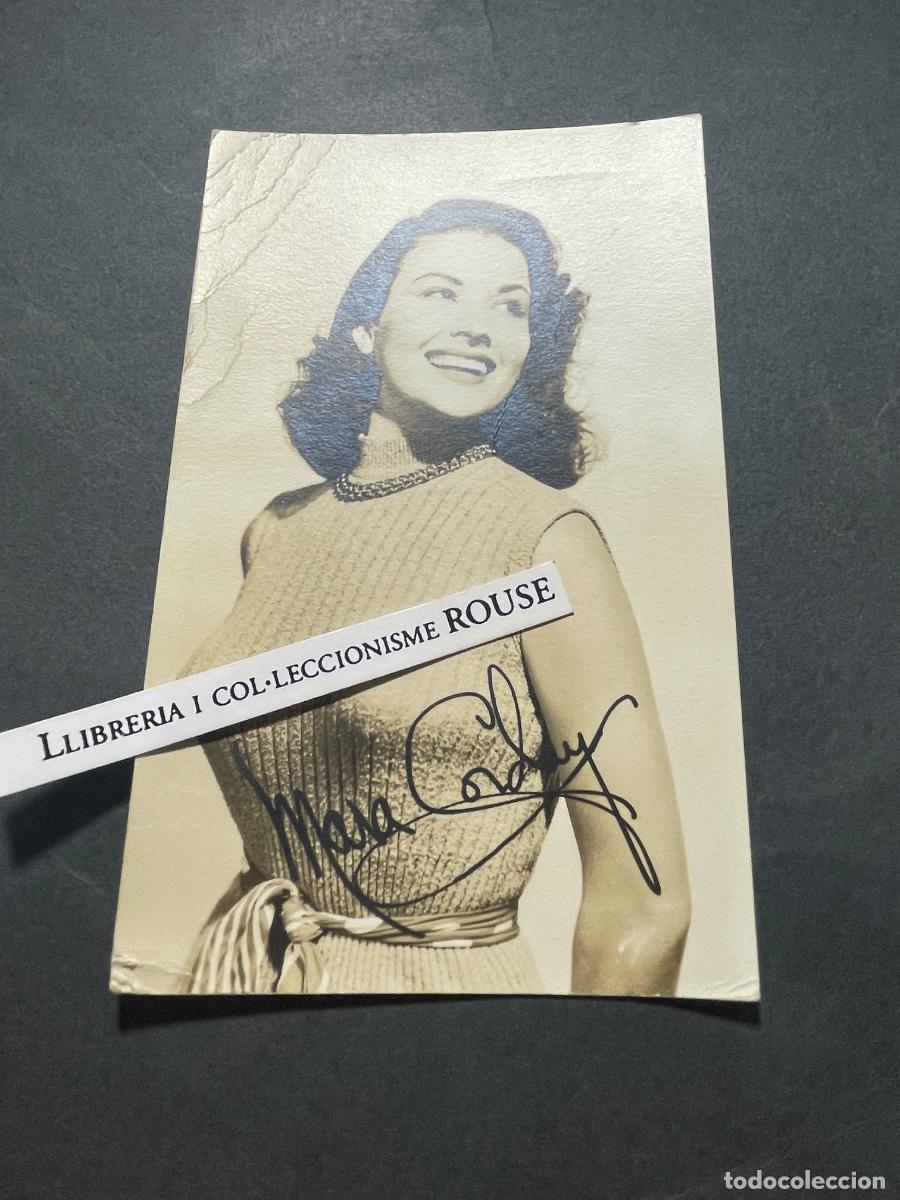 Cine: ARTISTAS - ANTIGUA FOTOGRAFIA - MARA CORDAY 1950 - FIRMA IMPRESA SOBRE LA FOTOGRAFIA 14X9 CM. CM .