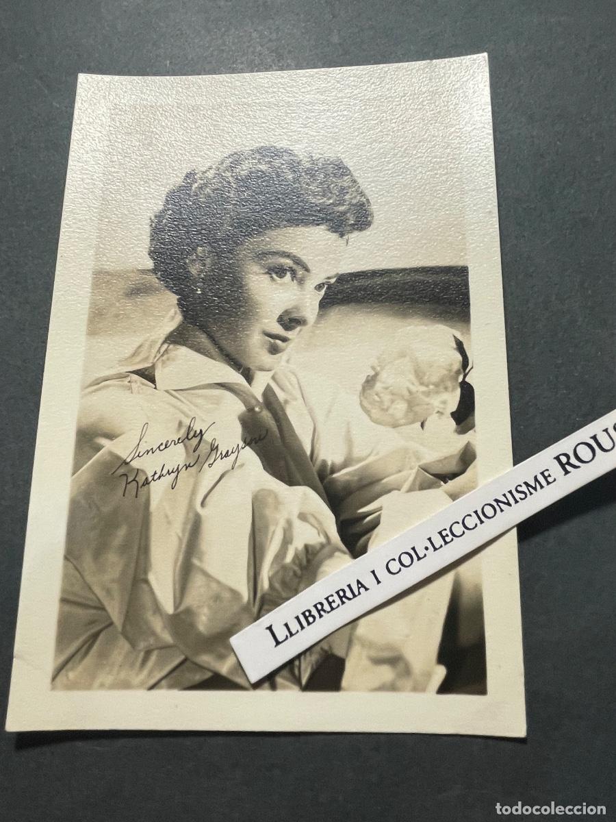 Cine: ARTISTAS - ANTIGUA FOTOGRAFIA - KATHRYN GRAYSON - FIRMA IMPRESA SOBRE LA FOTOGRAFIA 12,5X9 CM. CM .